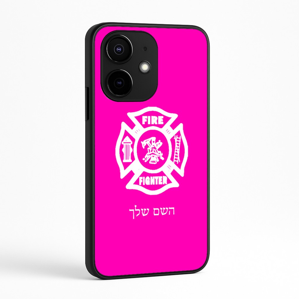 כיסוי בעיצוב אישי עם השם שלך לדגם - Realme Narzo 70 Pro 5G בעיצוב כבאי - תגית