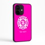 כיסוי בעיצוב אישי עם השם שלך לדגם - Realme Narzo 70 Pro 5G בעיצוב כבאי - תגית