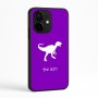 כיסוי בעיצוב אישי עם השם שלך לדגם - Realme Narzo 70 Pro 5G בעיצוב דינוזאור