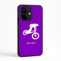 כיסוי בעיצוב אישי עם השם שלך לדגם - Realme Narzo 70 Pro 5G בעיצוב רוכב אופניים