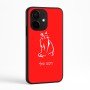 כיסוי בעיצוב אישי עם השם שלך לדגם - Realme Narzo 70 Pro 5G בעיצוב חתול