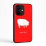 כיסוי בעיצוב אישי עם השם שלך לדגם - Realme Narzo 70 Pro 5G בעיצוב חזיר