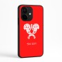 כיסוי בעיצוב אישי עם השם שלך לדגם - Realme Narzo 70 Pro 5G בעיצוב פרחי קרן