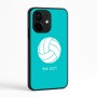כיסוי בעיצוב אישי עם השם שלך לדגם - Realme Narzo 70 Pro 5G בעיצוב כדור כדורעף