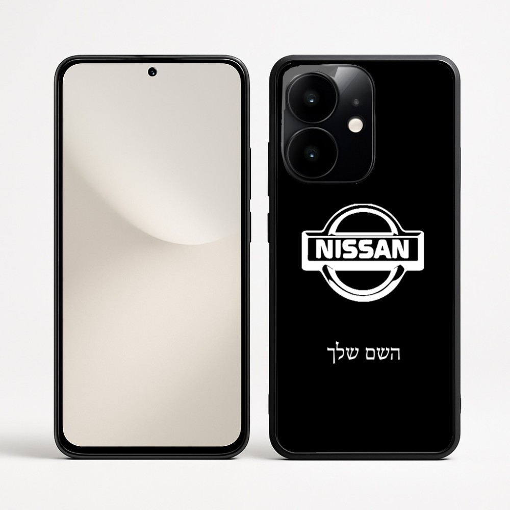 כיסוי בעיצוב אישי עם השם שלך לדגם - Realme Narzo 70 Pro 5G בעיצוב ניסאן