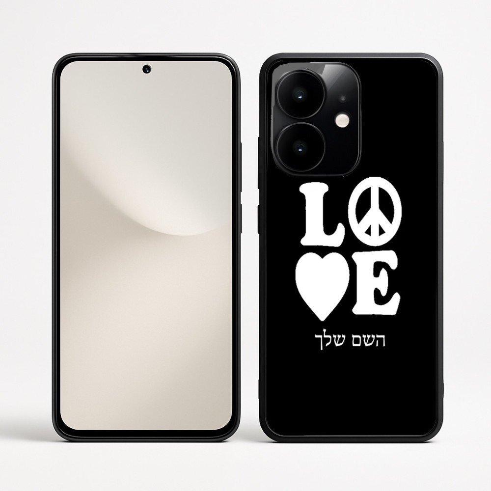 כיסוי בעיצוב אישי עם השם שלך לדגם - Realme Narzo 70 Pro 5G בעיצוב אהבה
