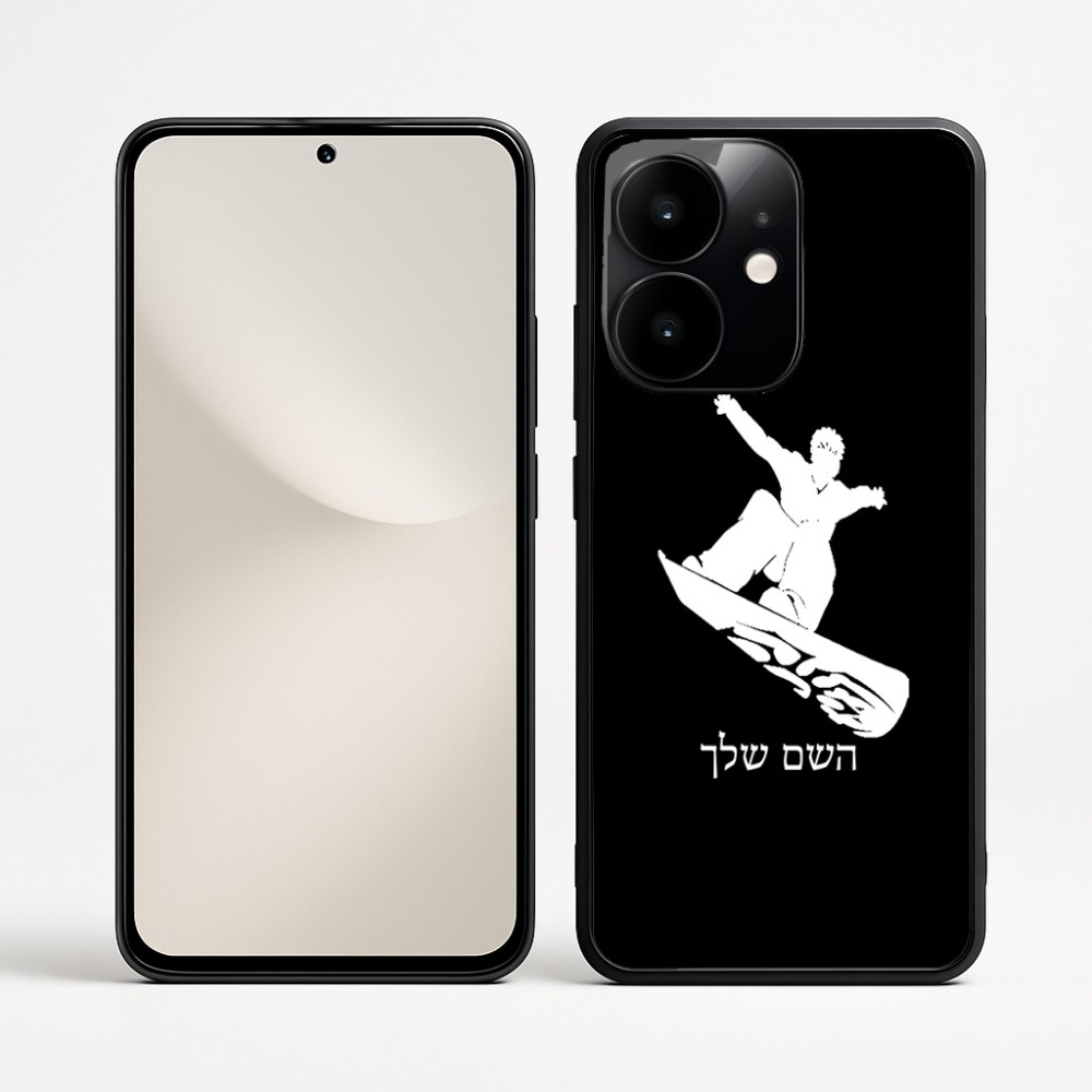 כיסוי בעיצוב אישי עם השם שלך לדגם - Realme Narzo 70 Pro 5G בעיצוב סנובורדיסט