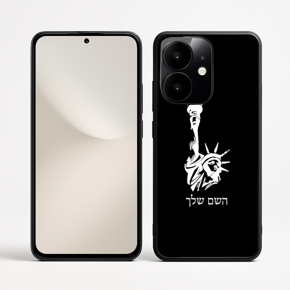 כיסוי בעיצוב אישי עם השם שלך לדגם - Realme Narzo 70 Pro 5G בעיצוב פסל החירות