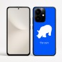 כיסוי בעיצוב אישי עם השם שלך לדגם - Realme Narzo 70 Pro 5G בעיצוב קרנף