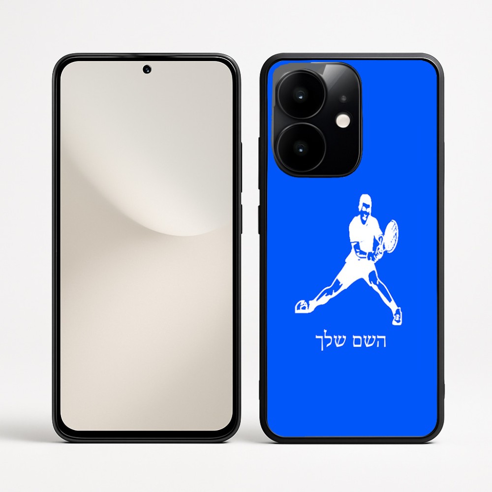 כיסוי בעיצוב אישי עם השם שלך לדגם - Realme Narzo 70 Pro 5G בעיצוב שחקן טניס