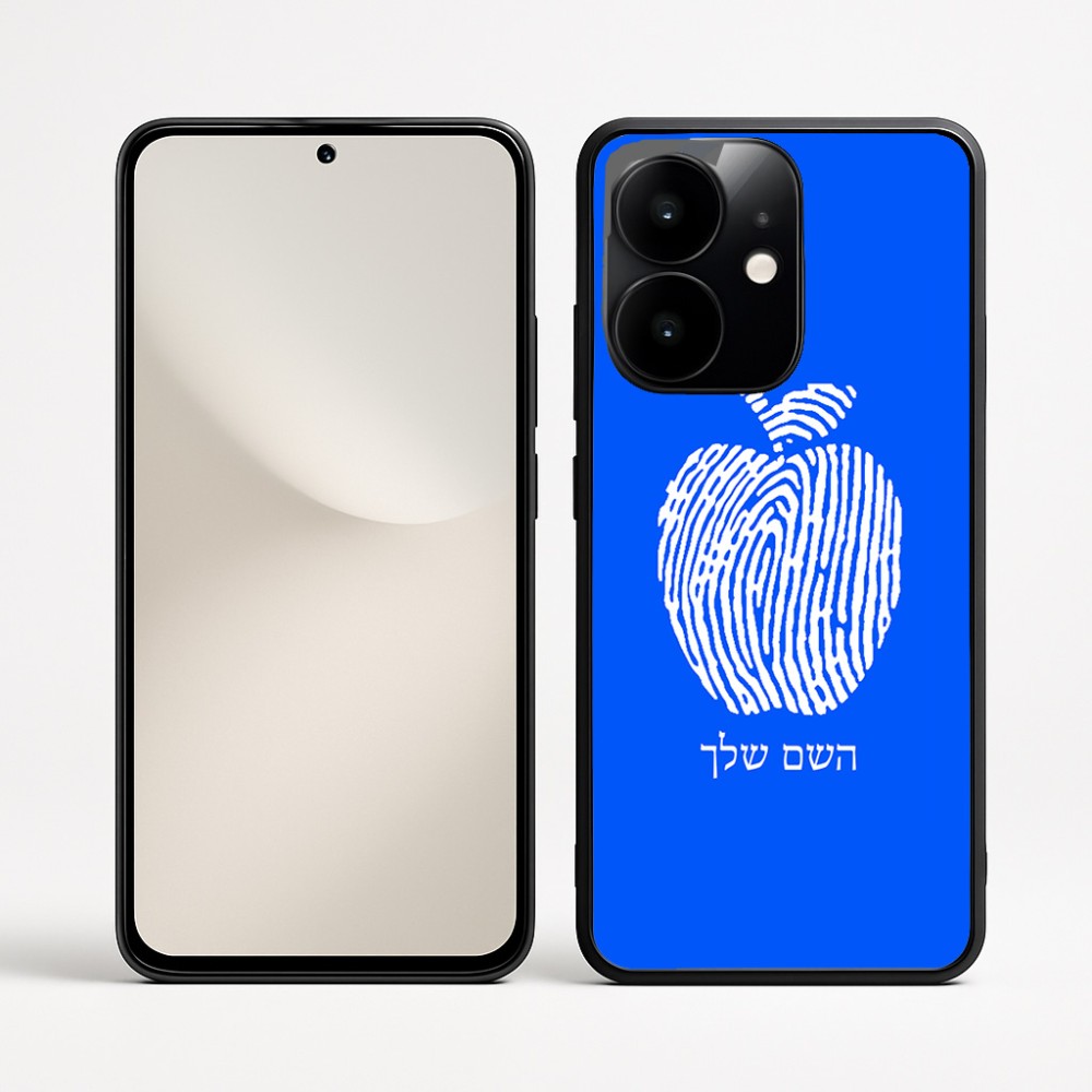 כיסוי בעיצוב אישי עם השם שלך לדגם - Realme Narzo 70 Pro 5G בעיצוב הדפס תפוח