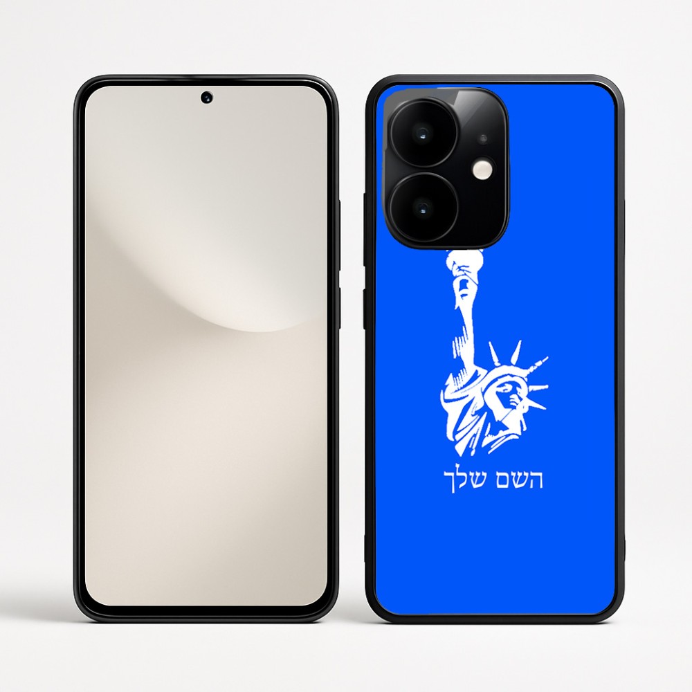 כיסוי בעיצוב אישי עם השם שלך לדגם - Realme Narzo 70 Pro 5G בעיצוב פסל החירות