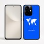 כיסוי בעיצוב אישי עם השם שלך לדגם - Realme Narzo 70 Pro 5G בעיצוב מפת העולם
