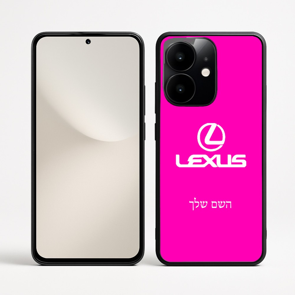 כיסוי בעיצוב אישי עם השם שלך לדגם - Realme Narzo 70 Pro 5G בעיצוב לקסוס