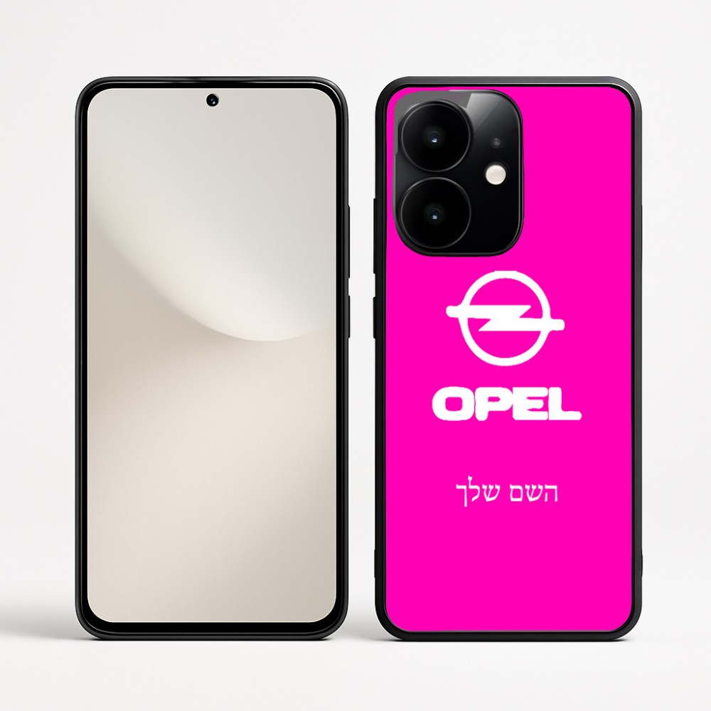 כיסוי בעיצוב אישי עם השם שלך לדגם - Realme Narzo 70 Pro 5G בעיצוב אופל