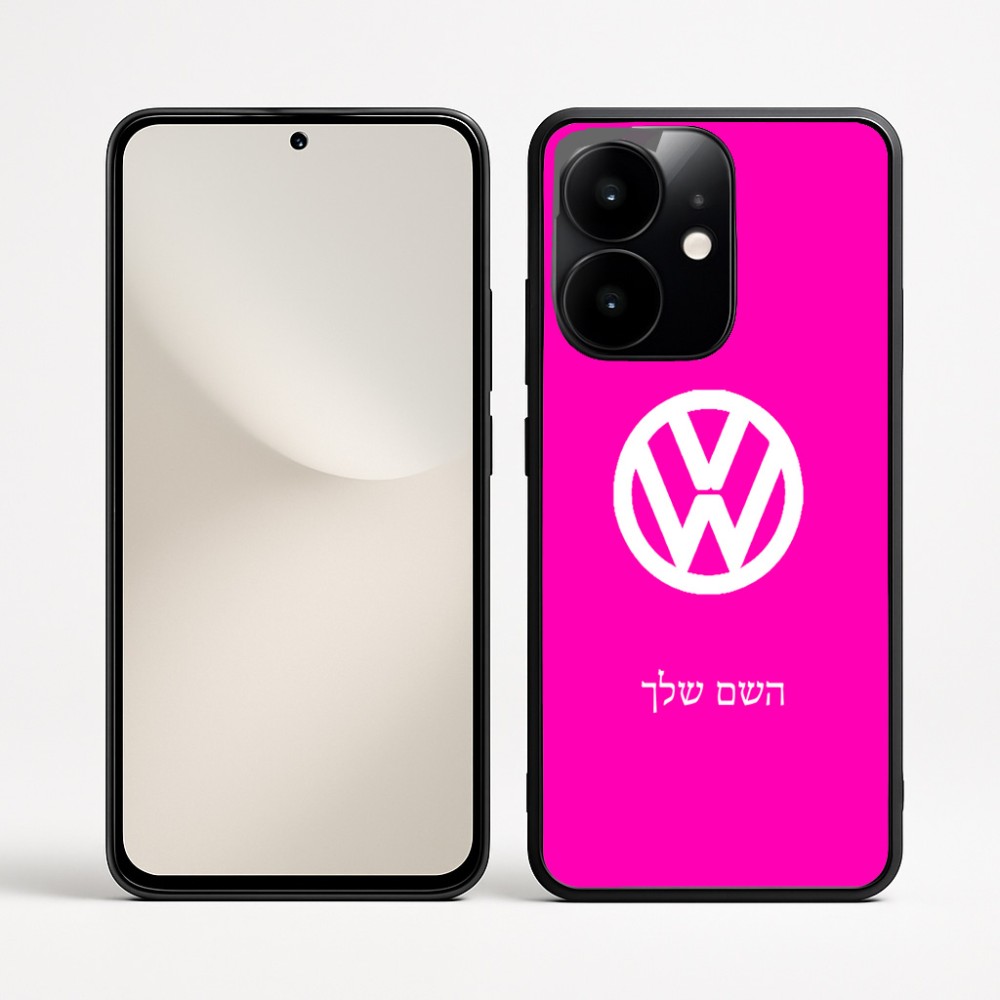 כיסוי בעיצוב אישי עם השם שלך לדגם - Realme Narzo 70 Pro 5G בעיצוב פולקסווגן