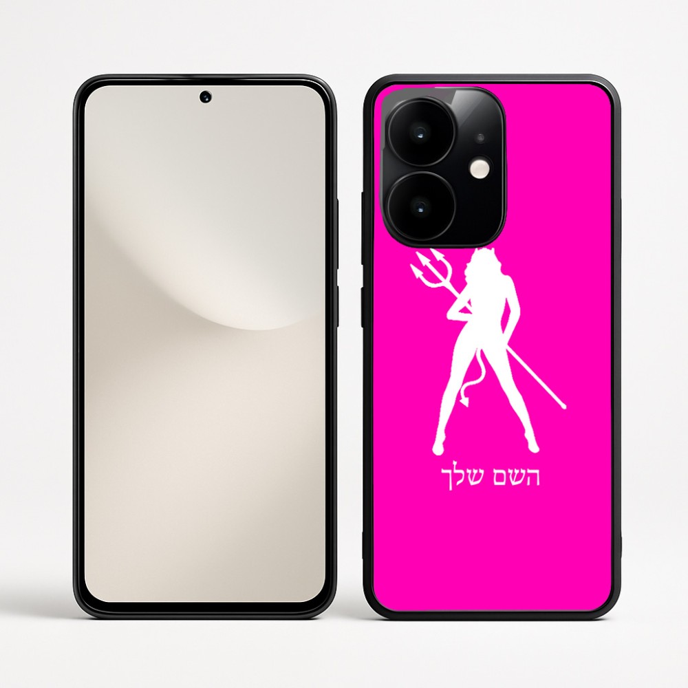 כיסוי בעיצוב אישי עם השם שלך לדגם - Realme Narzo 70 Pro 5G בעיצוב אישה שטן