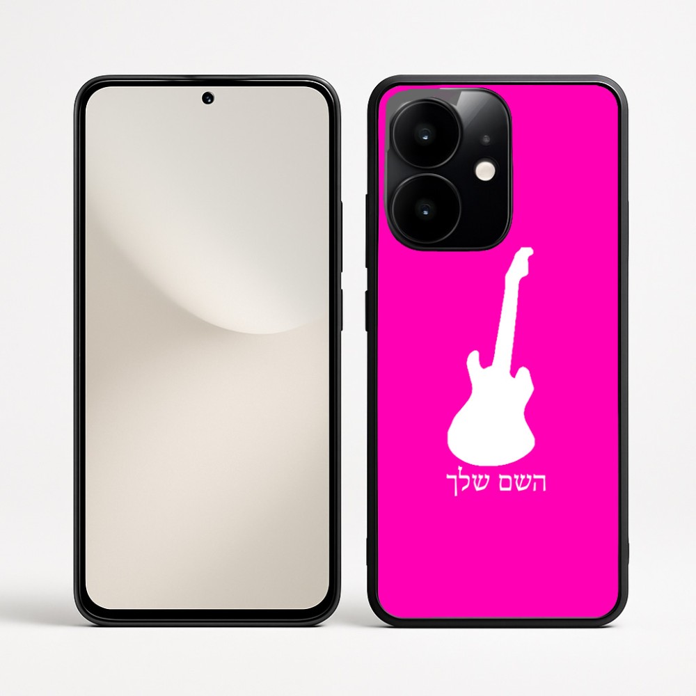 כיסוי בעיצוב אישי עם השם שלך לדגם - Realme Narzo 70 Pro 5G בעיצוב גיטרה
