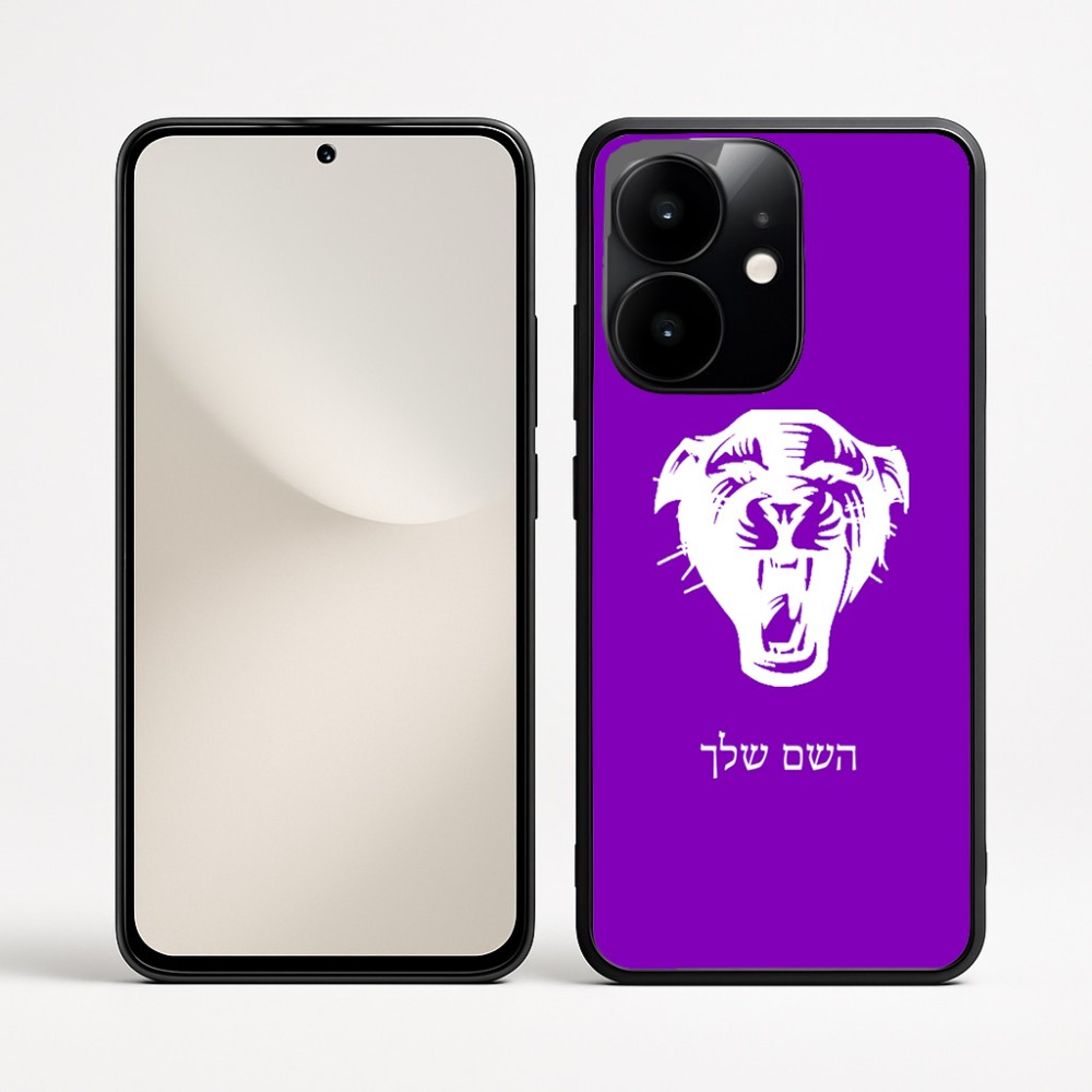 כיסוי בעיצוב אישי עם השם שלך לדגם - Realme Narzo 70 Pro 5G בעיצוב פני פנטרה