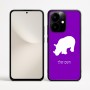 כיסוי בעיצוב אישי עם השם שלך לדגם - Realme Narzo 70 Pro 5G בעיצוב קרנף