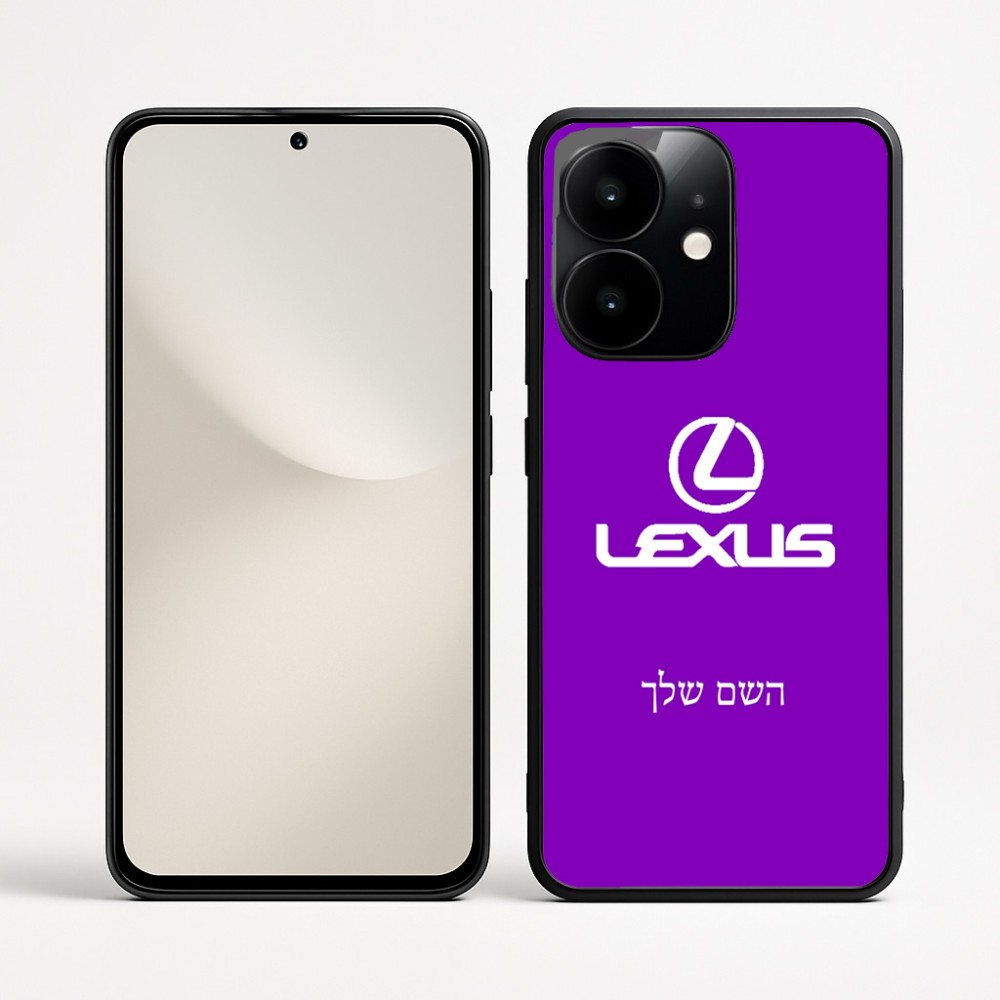 כיסוי בעיצוב אישי עם השם שלך לדגם - Realme Narzo 70 Pro 5G בעיצוב לקסוס