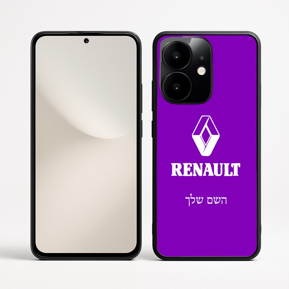 כיסוי בעיצוב אישי עם השם שלך לדגם - Realme Narzo 70 Pro 5G בעיצוב רנו