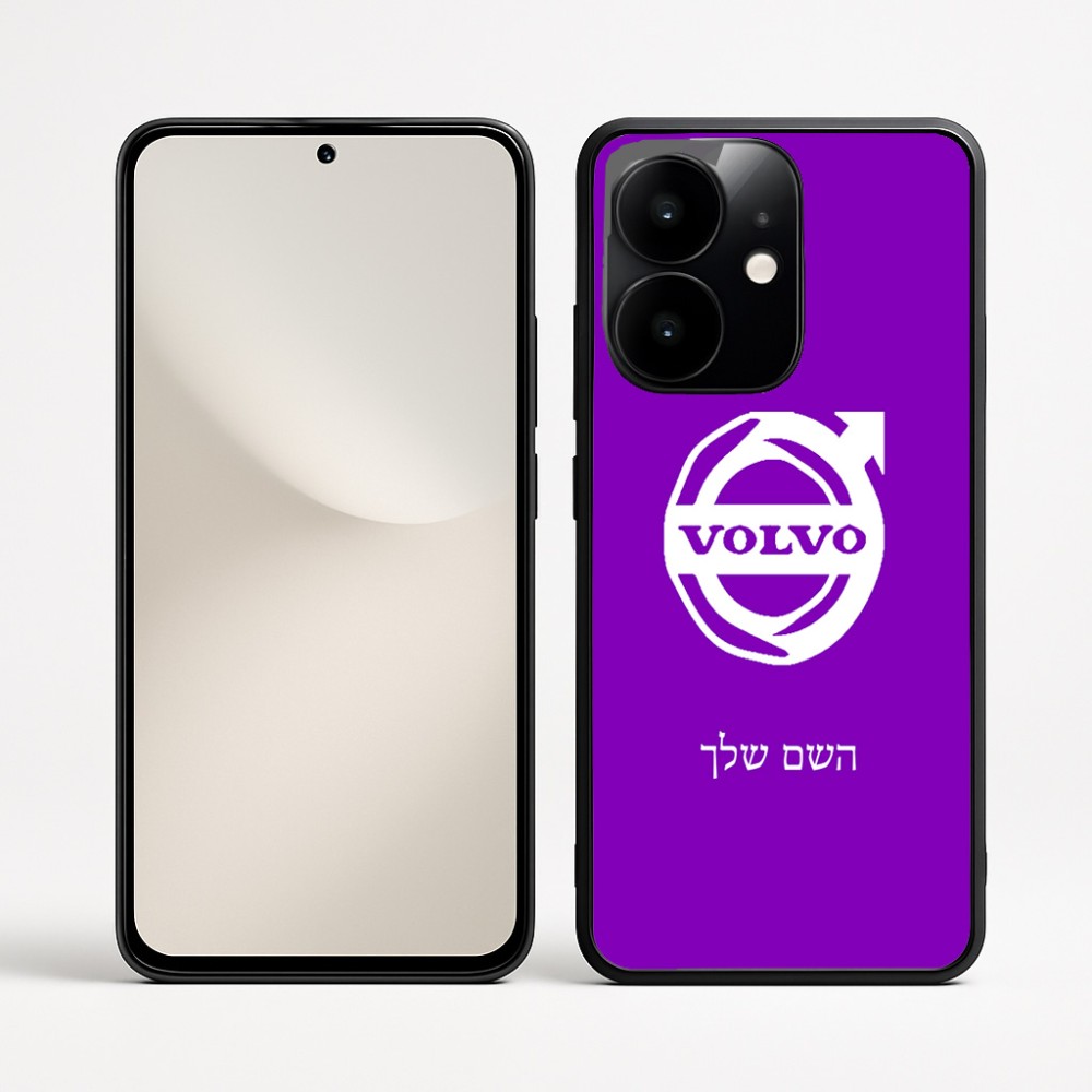 כיסוי בעיצוב אישי עם השם שלך לדגם - Realme Narzo 70 Pro 5G בעיצוב וולוו