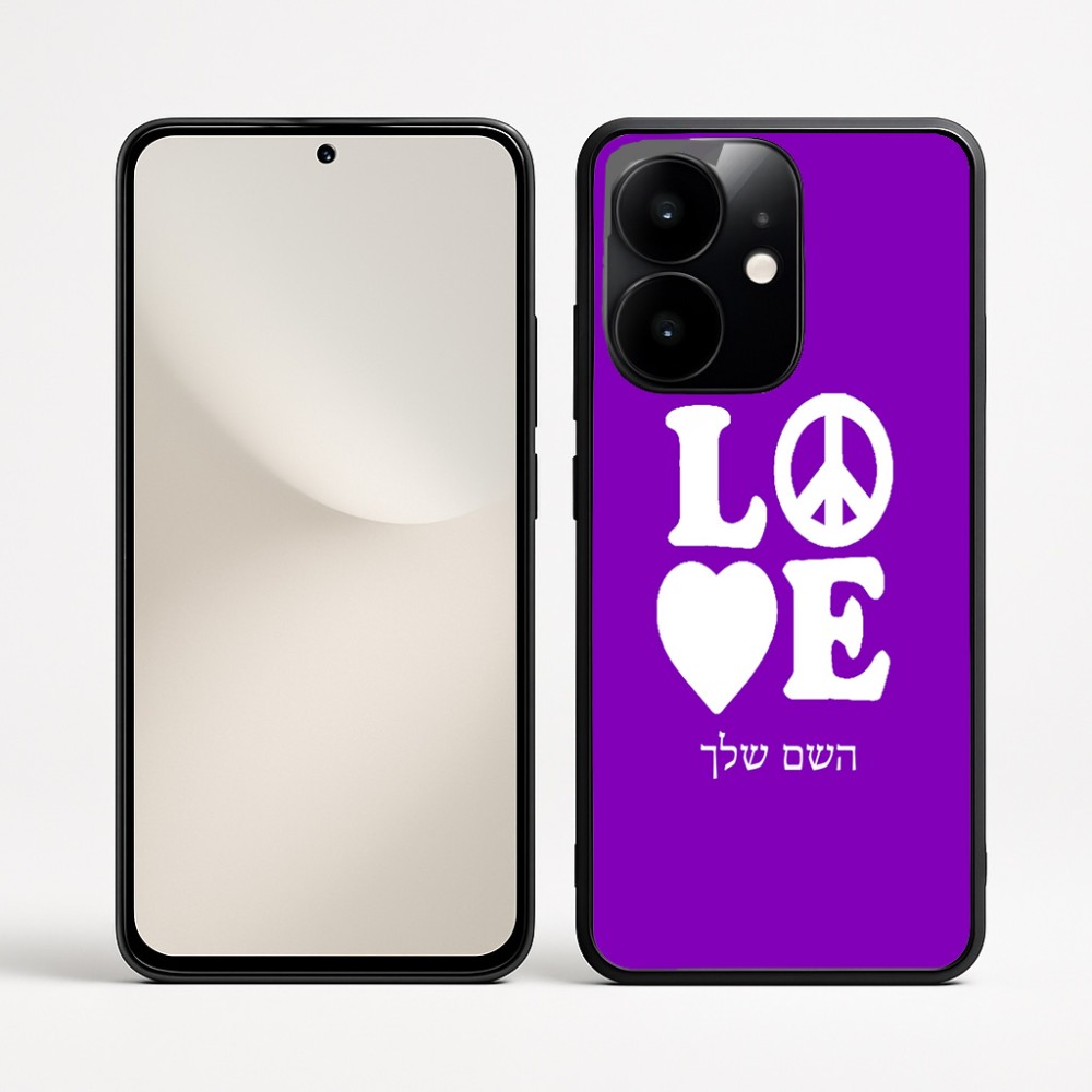 כיסוי בעיצוב אישי עם השם שלך לדגם - Realme Narzo 70 Pro 5G בעיצוב אהבה