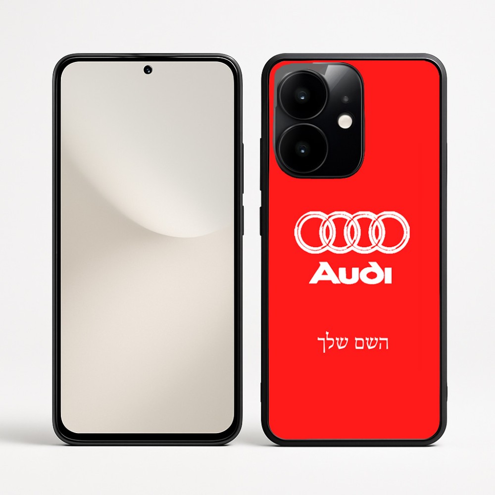 כיסוי בעיצוב אישי עם השם שלך לדגם - Realme Narzo 70 Pro 5G בעיצוב אאודי