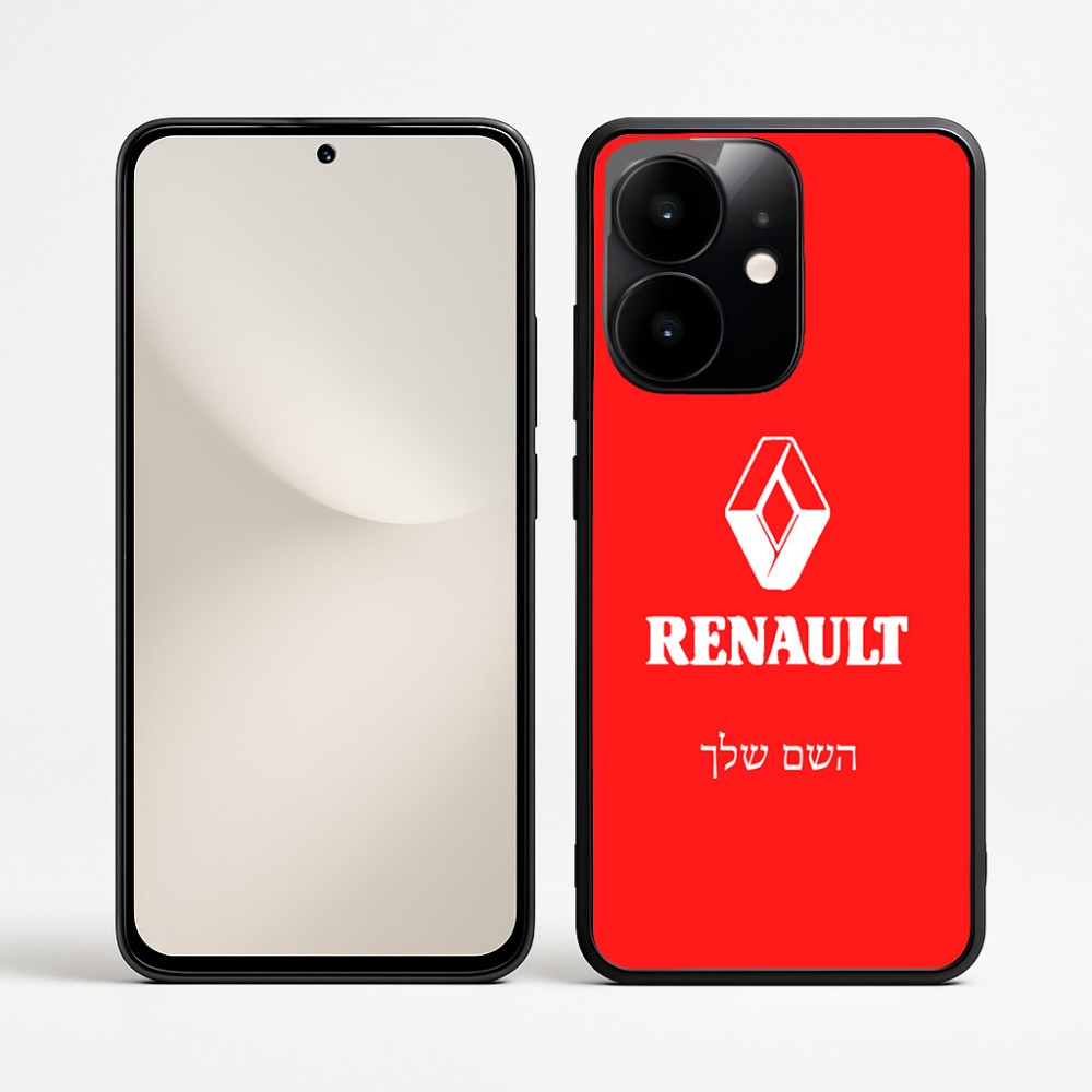 כיסוי בעיצוב אישי עם השם שלך לדגם - Realme Narzo 70 Pro 5G בעיצוב רנו