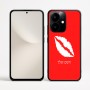 כיסוי בעיצוב אישי עם השם שלך לדגם - Realme Narzo 70 Pro 5G בעיצוב שפתיים - נשיקה