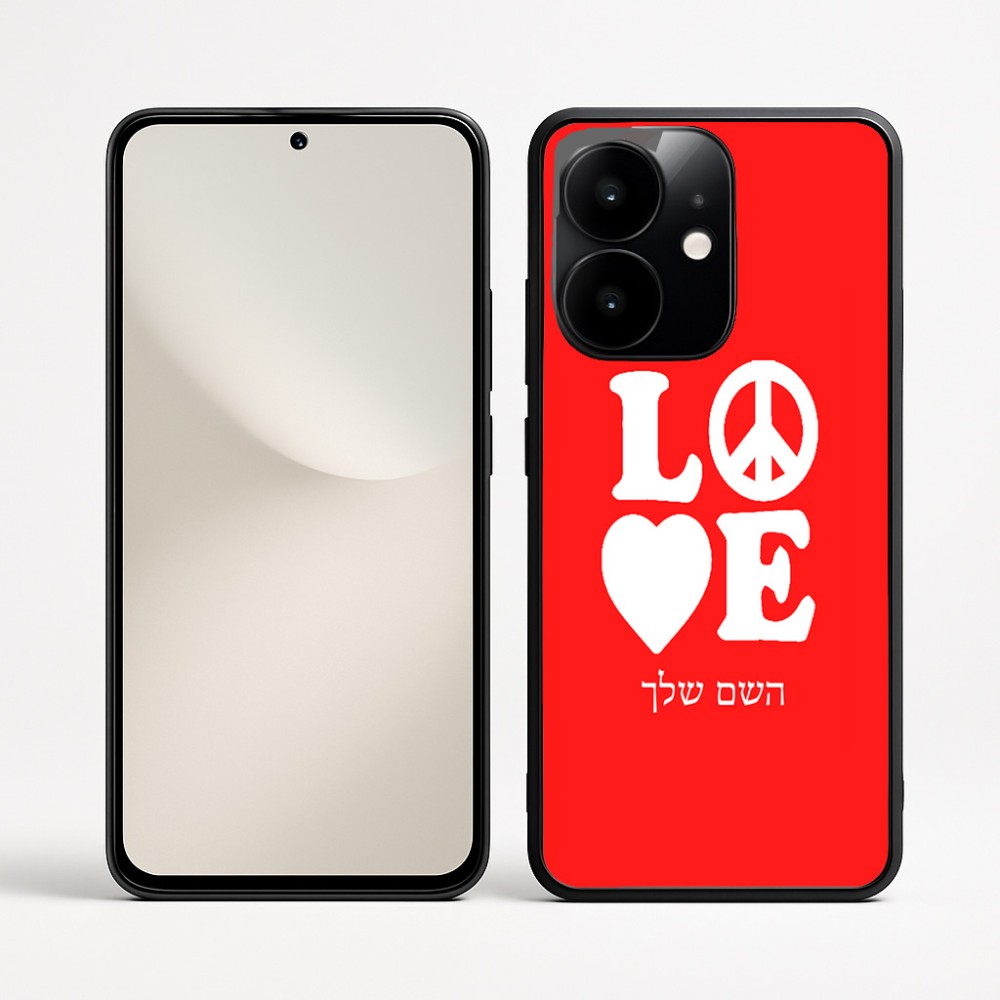 כיסוי בעיצוב אישי עם השם שלך לדגם - Realme Narzo 70 Pro 5G בעיצוב אהבה