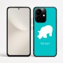 כיסוי בעיצוב אישי עם השם שלך לדגם - Realme Narzo 70 Pro 5G בעיצוב קרנף