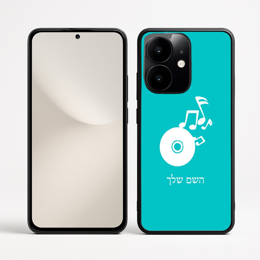 כיסוי בעיצוב אישי עם השם שלך לדגם - Realme Narzo 70 Pro 5G בעיצוב תקליטור - אזור מוזיקה
