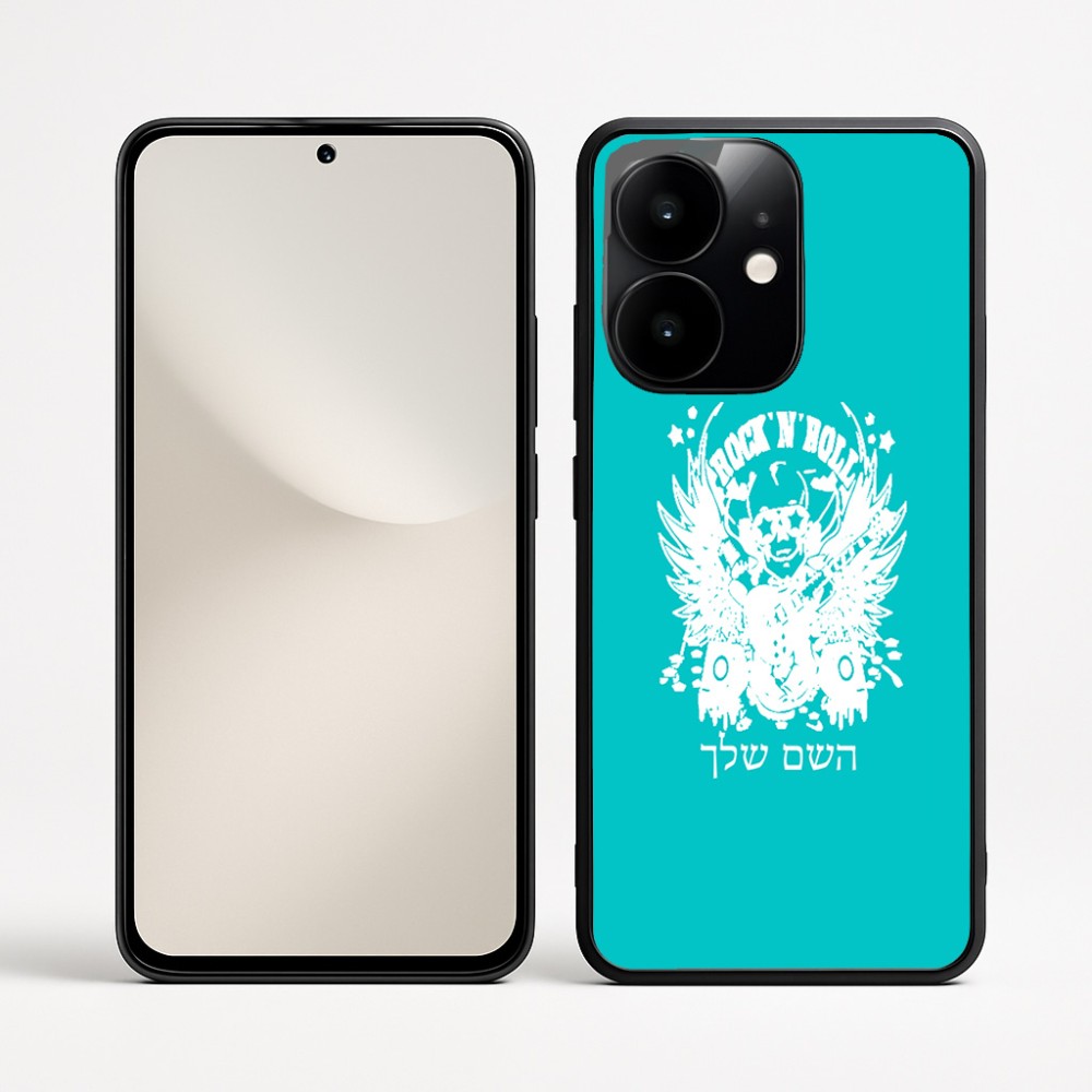 כיסוי בעיצוב אישי עם השם שלך לדגם - Realme Narzo 70 Pro 5G בעיצוב רוקנרול