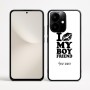כיסוי בעיצוב אישי עם השם שלך לדגם - Realme Narzo 70 Pro 5G בעיצוב נשקי את חבר שלי