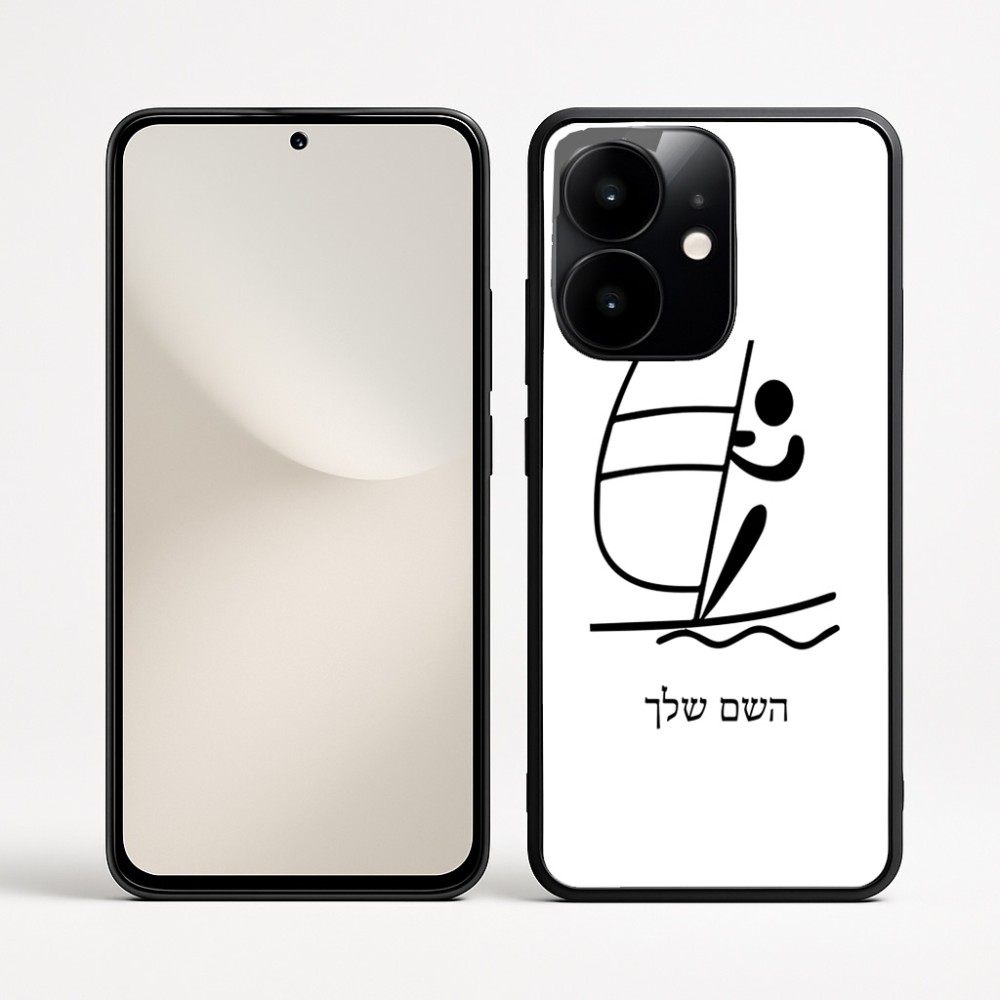כיסוי בעיצוב אישי עם השם שלך לדגם - Realme Narzo 70 Pro 5G בעיצוב שייט אולימפי