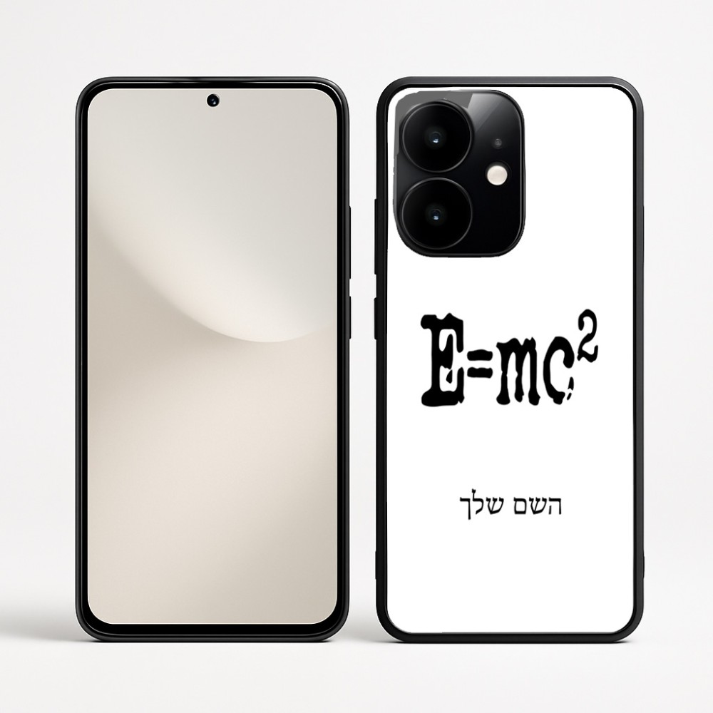 כיסוי בעיצוב אישי עם השם שלך לדגם - Realme Narzo 70 Pro 5G בעיצוב נוסחת אלברט איינשטיין