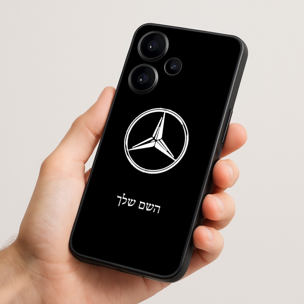 כיסוי בעיצוב אישי עם השם שלך לדגם - Realme Narzo 70 Pro 5G בעיצוב מרצדס-בנץ