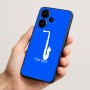 כיסוי בעיצוב אישי עם השם שלך לדגם - Realme Narzo 70 Pro 5G בעיצוב סקסופון