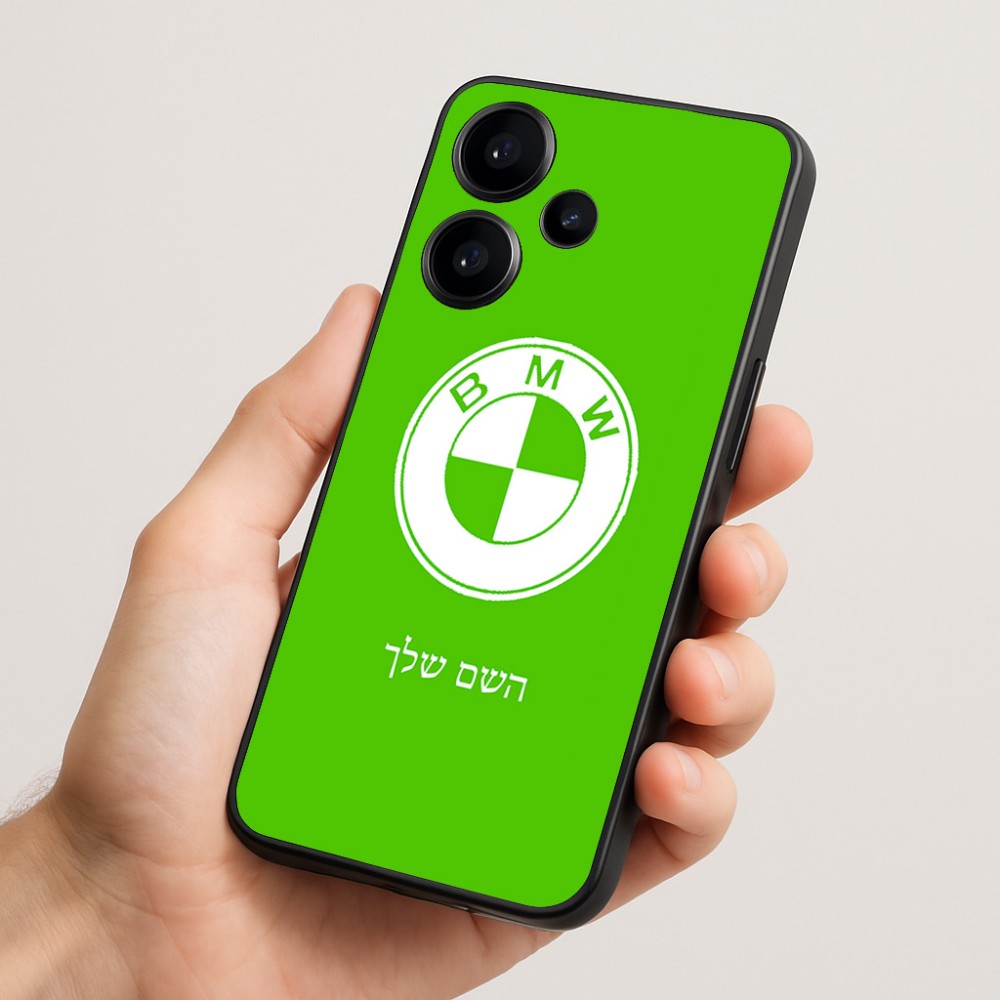 כיסוי בעיצוב אישי עם השם שלך לדגם - Realme Narzo 70 Pro 5G בעיצוב ב.מ.וו