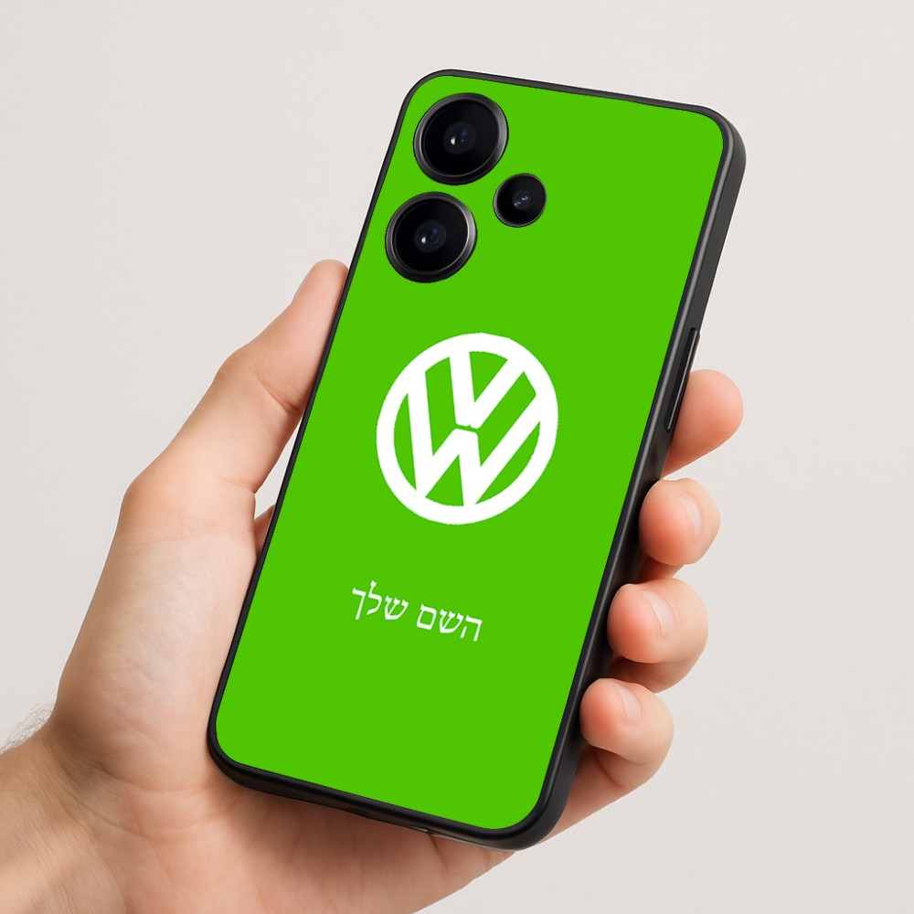 כיסוי בעיצוב אישי עם השם שלך לדגם - Realme Narzo 70 Pro 5G בעיצוב פולקסווגן