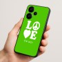 כיסוי בעיצוב אישי עם השם שלך לדגם - Realme Narzo 70 Pro 5G בעיצוב אהבה