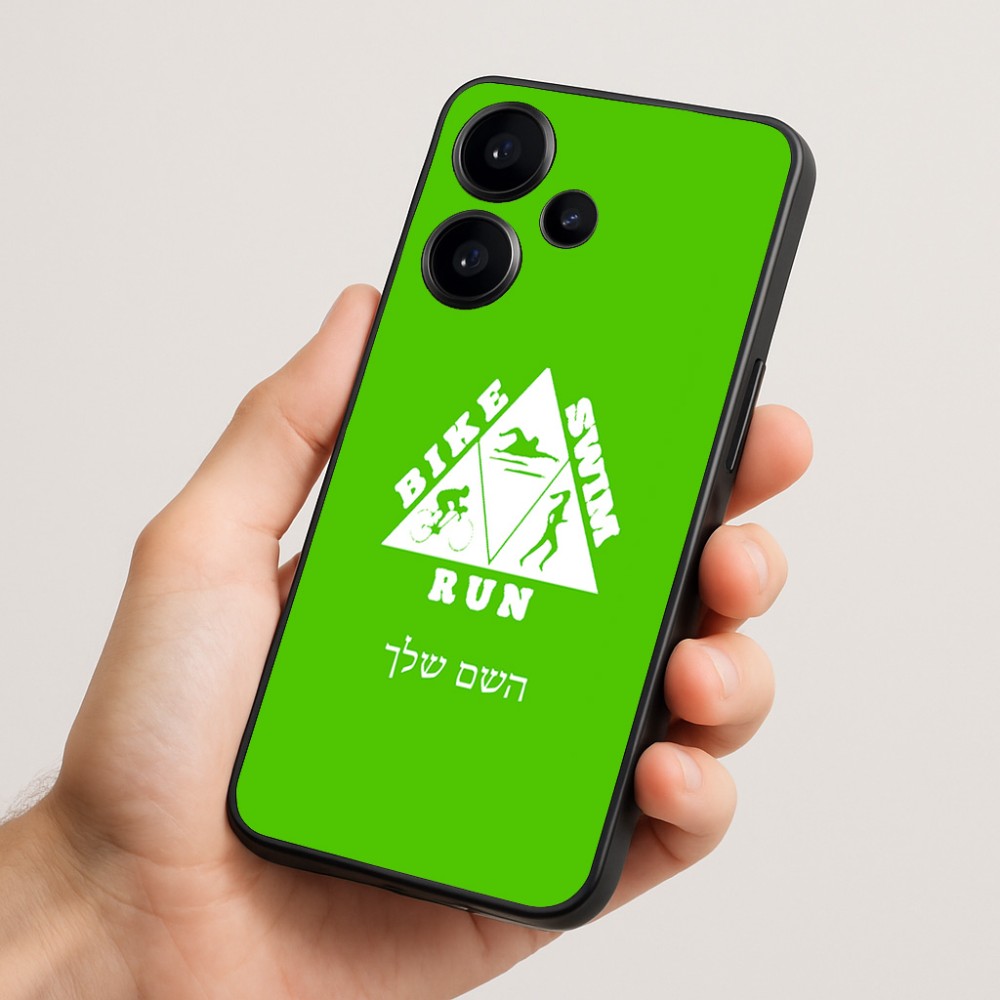כיסוי בעיצוב אישי עם השם שלך לדגם - Realme Narzo 70 Pro 5G בעיצוב טריאתלון