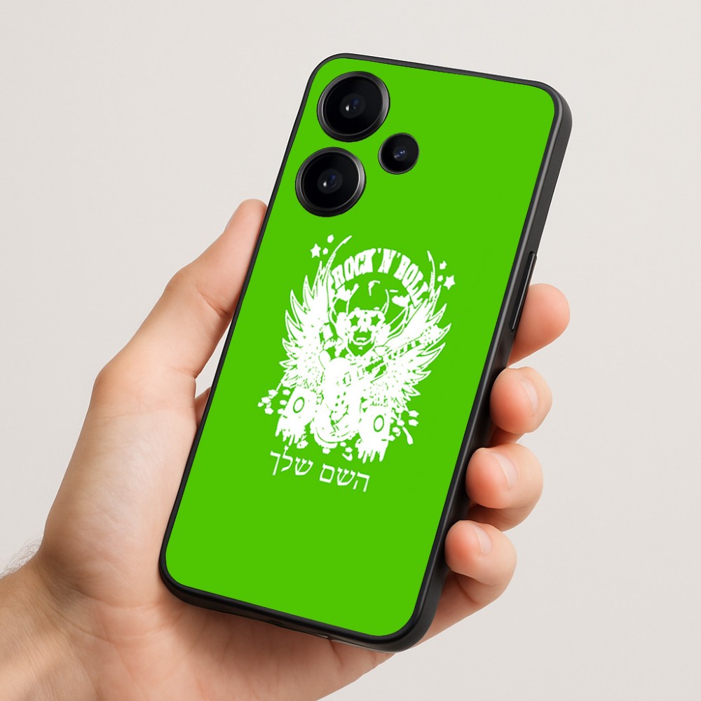 כיסוי בעיצוב אישי עם השם שלך לדגם - Realme Narzo 70 Pro 5G בעיצוב רוקנרול