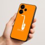 כיסוי בעיצוב אישי עם השם שלך לדגם - Realme Narzo 70 Pro 5G בעיצוב סקסופון