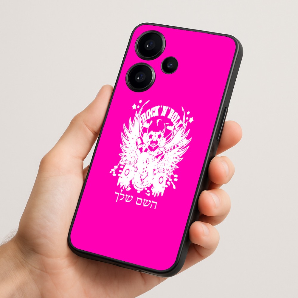 כיסוי בעיצוב אישי עם השם שלך לדגם - Realme Narzo 70 Pro 5G בעיצוב רוקנרול