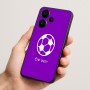 כיסוי בעיצוב אישי עם השם שלך לדגם - Realme Narzo 70 Pro 5G בעיצוב כדורגל כדור כדורגל