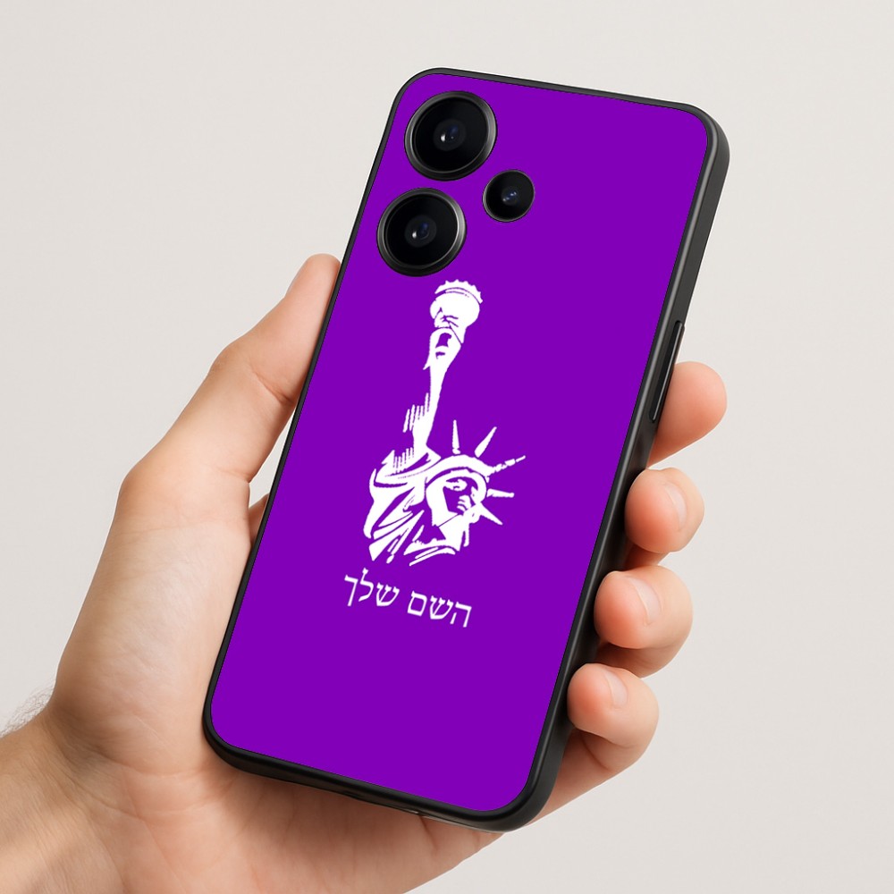 כיסוי בעיצוב אישי עם השם שלך לדגם - Realme Narzo 70 Pro 5G בעיצוב פסל החירות