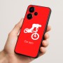 כיסוי בעיצוב אישי עם השם שלך לדגם - Realme Narzo 70 Pro 5G בעיצוב רוכב אופניים
